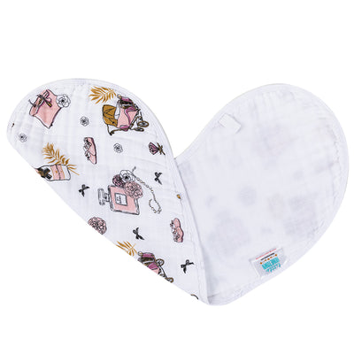 Champagne Dreams Burp Cloth and Bib