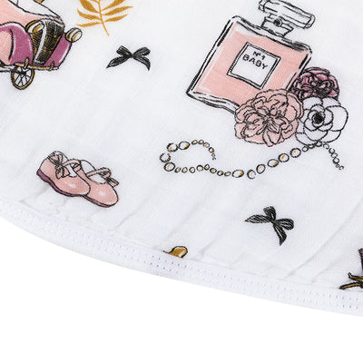 Champagne Dreams Burp Cloth and Bib