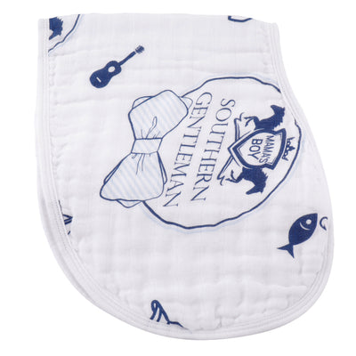 Southern Gentleman Burp Cloth and Bib