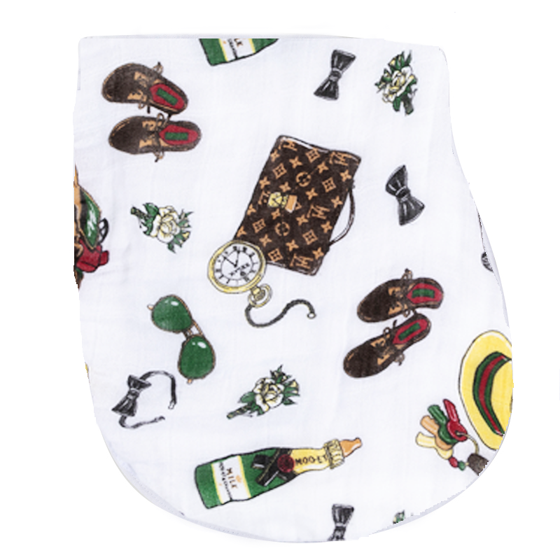 Dapper Napper Burp Cloth and Bib